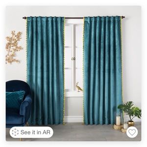 Velvet curtains